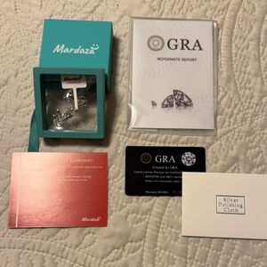 Silver Necklace with Moissanite Pendant